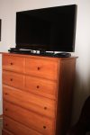 TV with DVD in Queen Bedroom